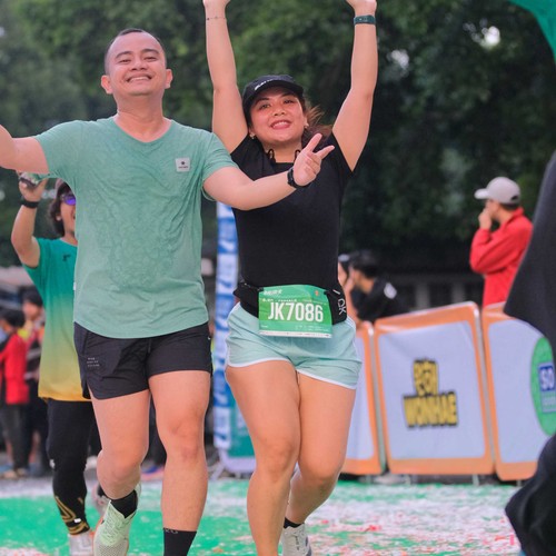 Race photo from BAUR RUN 2025