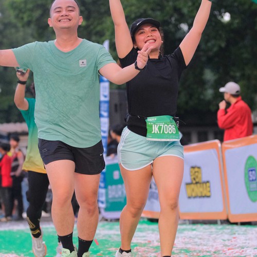 Race photo from BAUR RUN 2025