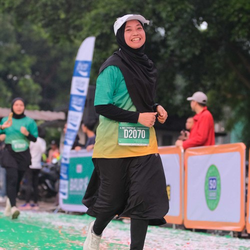 Race photo from BAUR RUN 2025