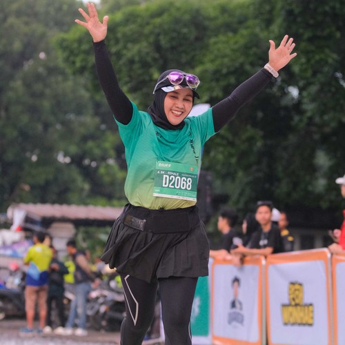 Race photo from BAUR RUN 2025