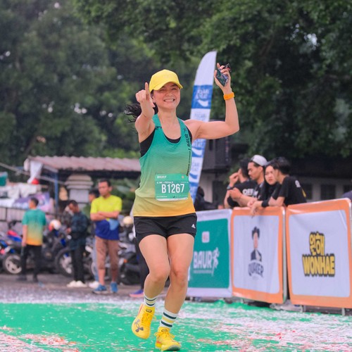 Race photo from BAUR RUN 2025