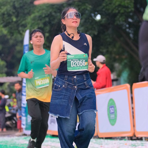 Race photo from BAUR RUN 2025