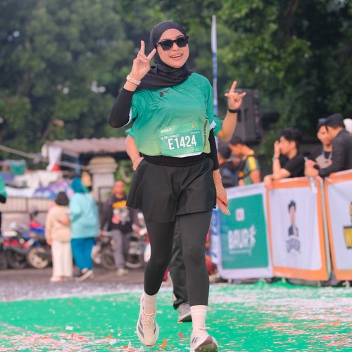 Race photo from BAUR RUN 2025