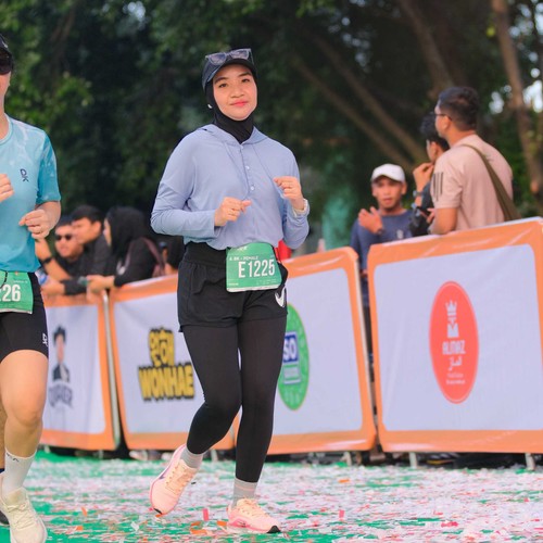 Race photo from BAUR RUN 2025