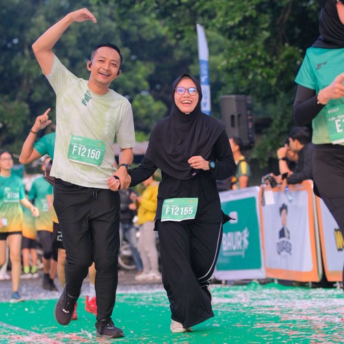 Race photo from BAUR RUN 2025