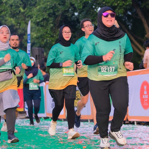Race photo from BAUR RUN 2025