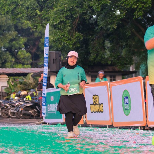 Race photo from BAUR RUN 2025