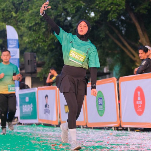 Race photo from BAUR RUN 2025