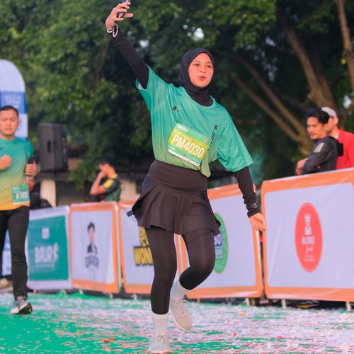 Race photo from BAUR RUN 2025
