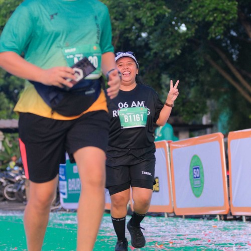 Race photo from BAUR RUN 2025