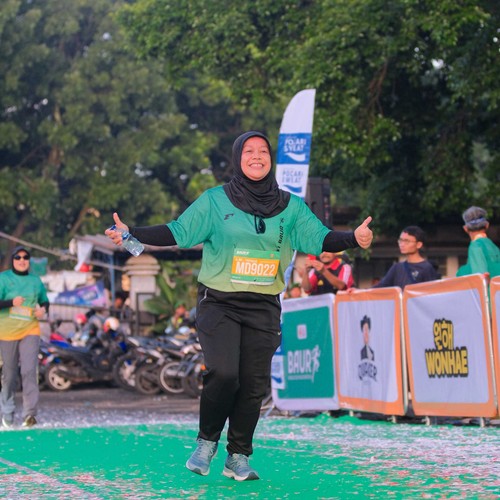 Race photo from BAUR RUN 2025