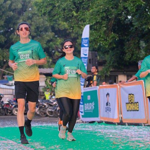 Race photo from BAUR RUN 2025