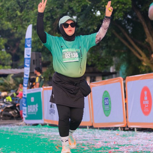 Race photo from BAUR RUN 2025