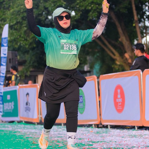 Race photo from BAUR RUN 2025