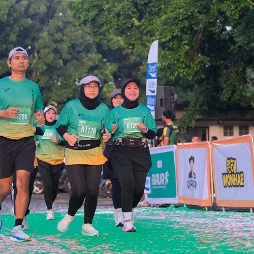 Race photo from BAUR RUN 2025