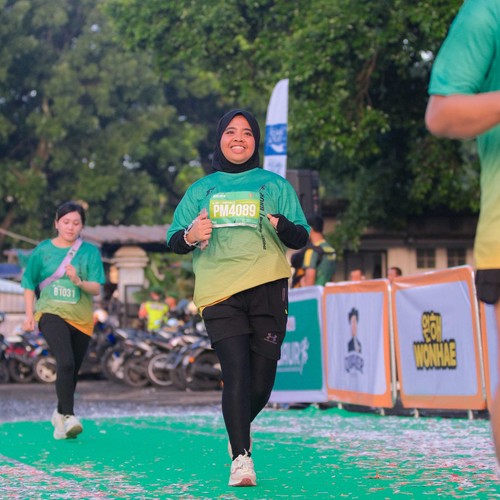 Race photo from BAUR RUN 2025