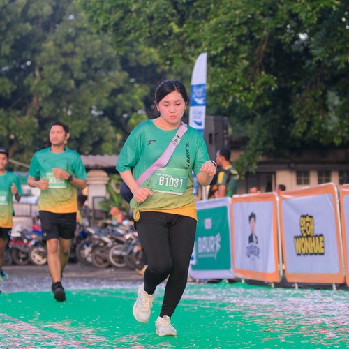 Race photo from BAUR RUN 2025