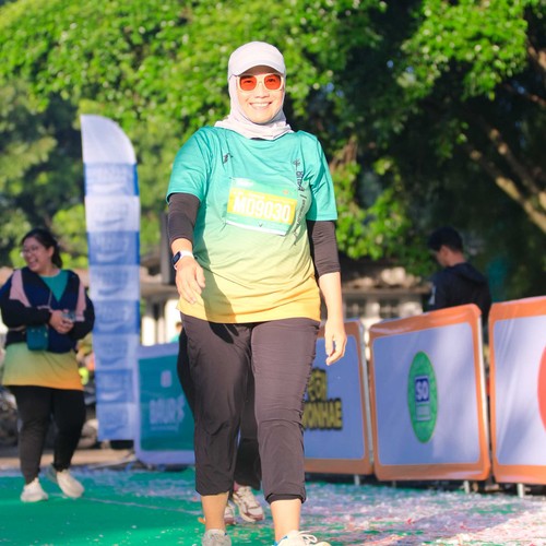 Race photo from BAUR RUN 2025