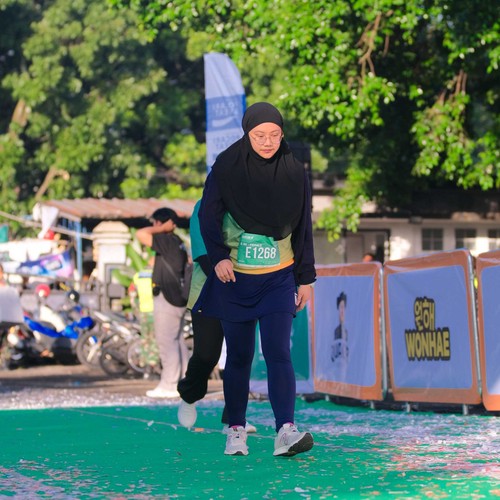 Race photo from BAUR RUN 2025