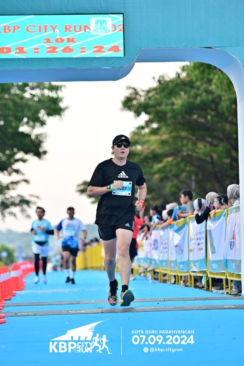 Race photo from KBP City Run 2024