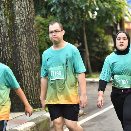Race photo from BAUR RUN 2025