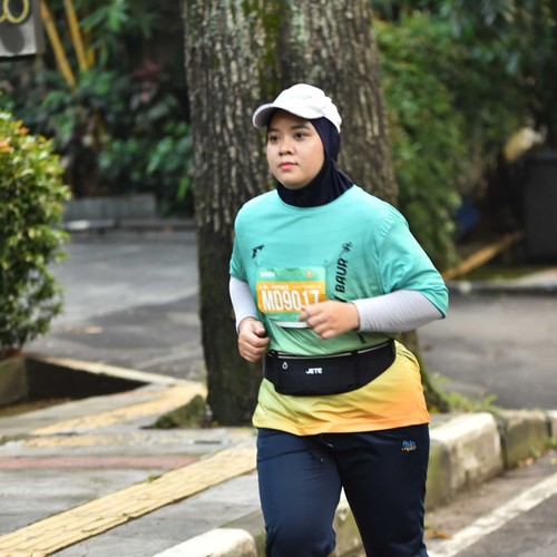 Race photo from BAUR RUN 2025