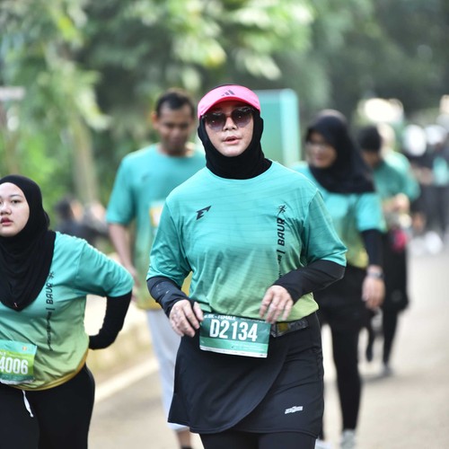 Race photo from BAUR RUN 2025