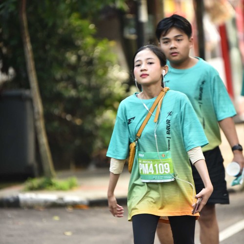 Race photo from BAUR RUN 2025
