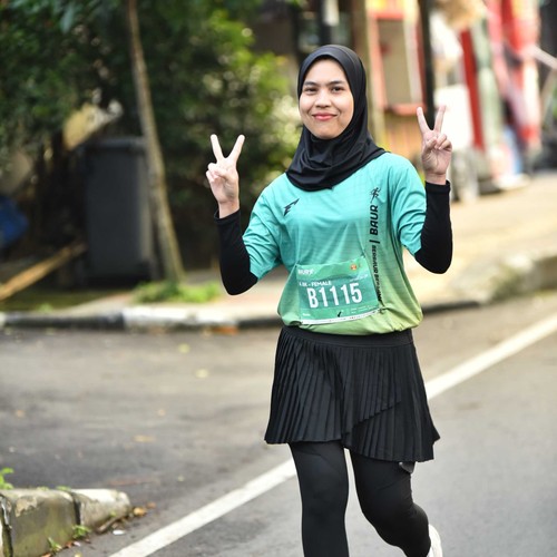 Race photo from BAUR RUN 2025