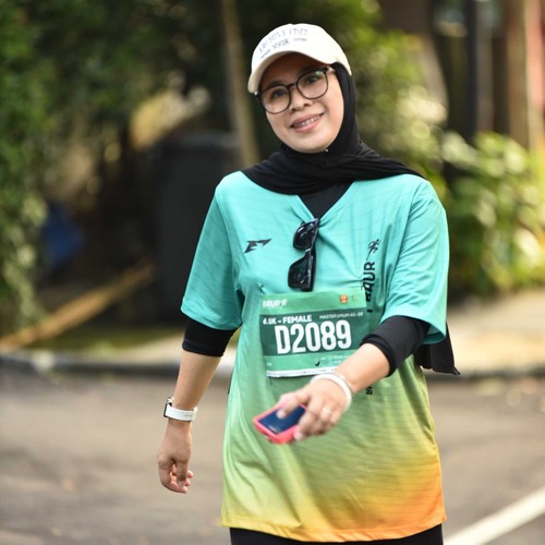Race photo from BAUR RUN 2025
