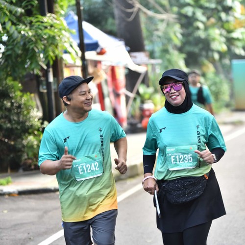 Race photo from BAUR RUN 2025