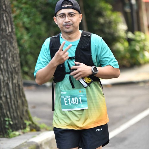 Race photo from BAUR RUN 2025