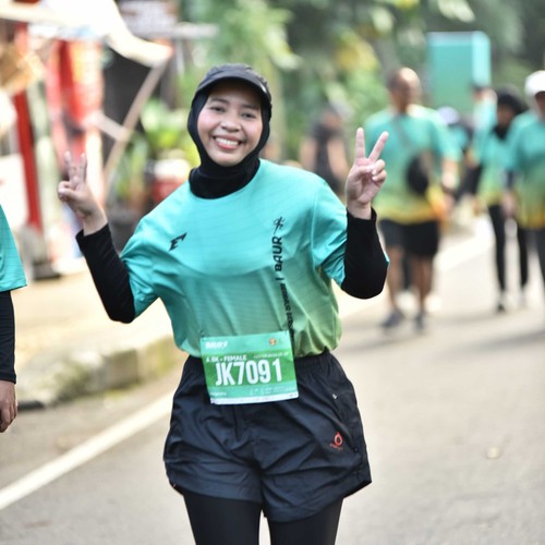 Race photo from BAUR RUN 2025