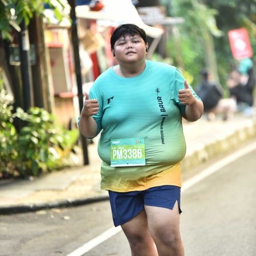 Race photo from BAUR RUN 2025