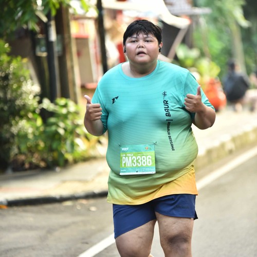 Race photo from BAUR RUN 2025