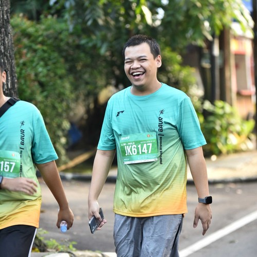 Race photo from BAUR RUN 2025