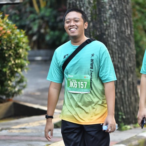 Race photo from BAUR RUN 2025