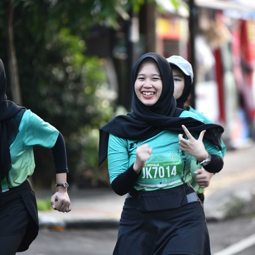 Race photo from BAUR RUN 2025