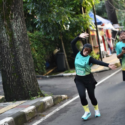 Race photo from BAUR RUN 2025