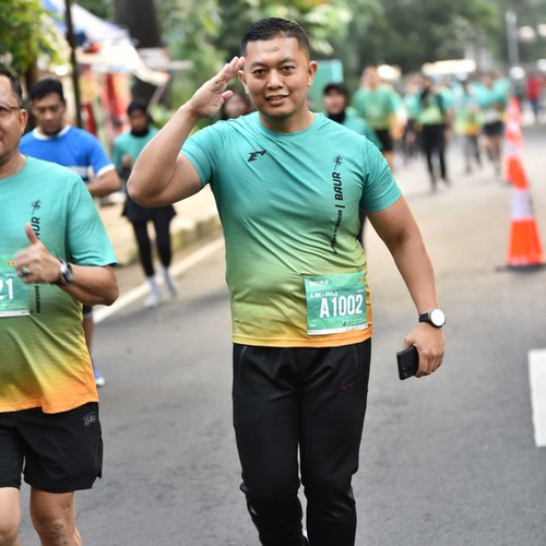 Race photo from BAUR RUN 2025
