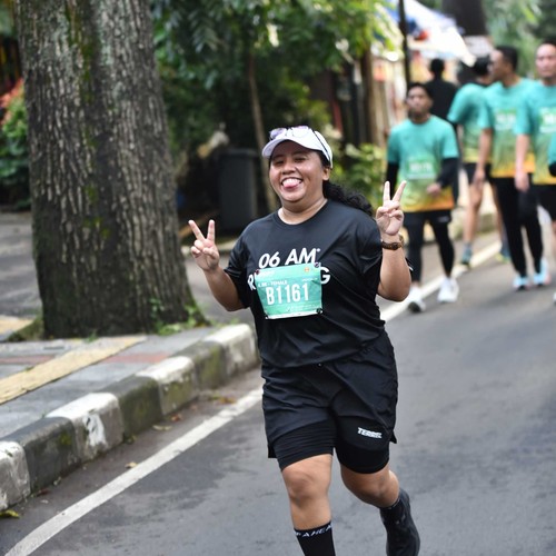Race photo from BAUR RUN 2025