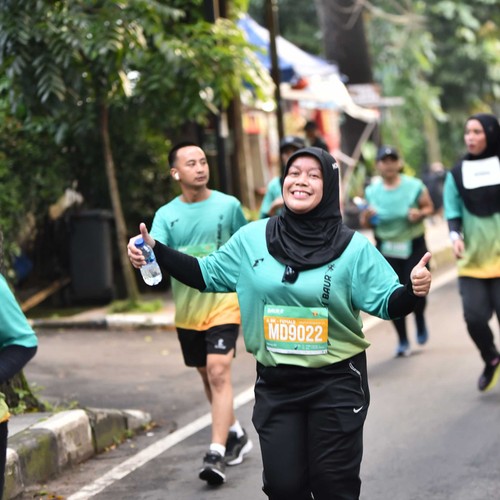 Race photo from BAUR RUN 2025