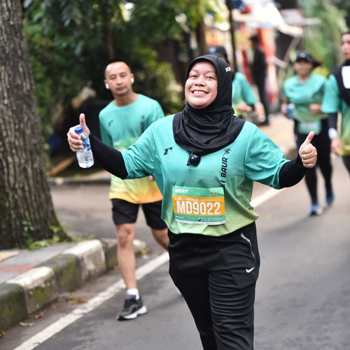 Race photo from BAUR RUN 2025