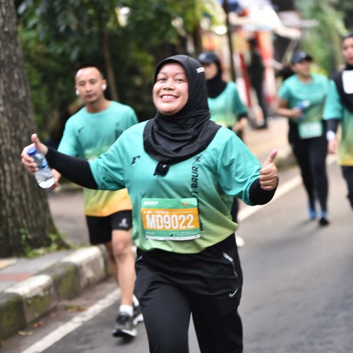 Race photo from BAUR RUN 2025