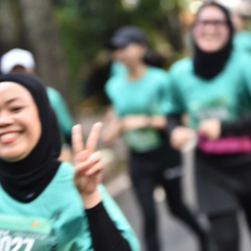 Race photo from BAUR RUN 2025