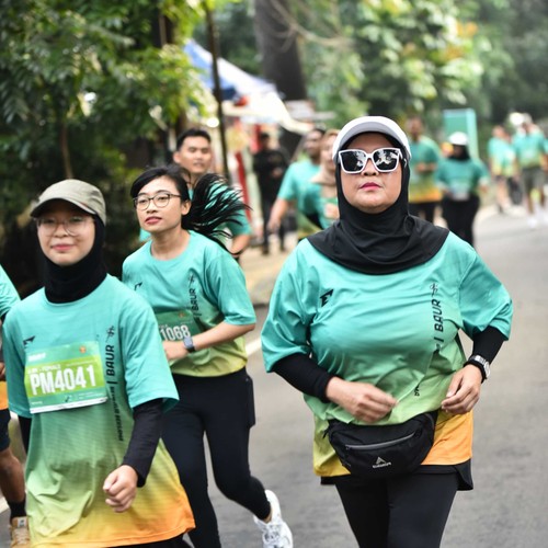 Race photo from BAUR RUN 2025