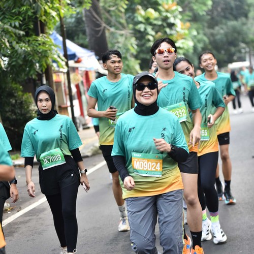 Race photo from BAUR RUN 2025