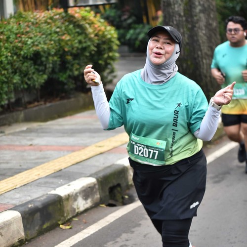 Race photo from BAUR RUN 2025