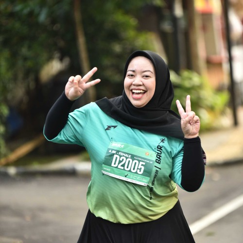 Race photo from BAUR RUN 2025