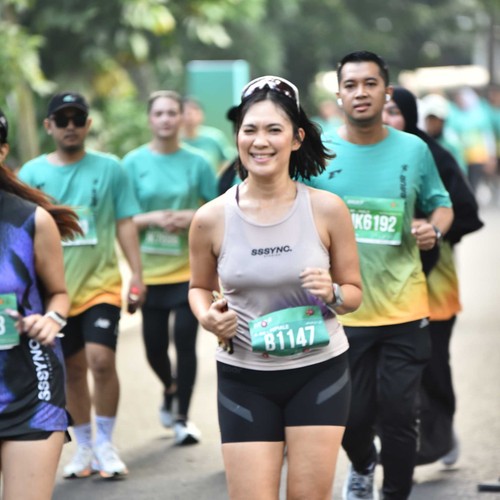 Race photo from BAUR RUN 2025